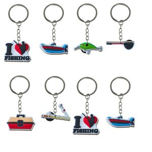 Keychain Favors Ferramentas de Pesca 2 Chaves para Childrens Party Goodie Bag Stuffers Os prêmios em sala de aula dos chaveiros