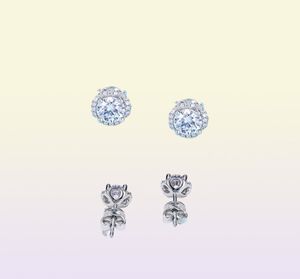 Gem's Ballet 925 Sterling Silver Moissanite Jewelry 5.0mm 1.0ctcolor Moissanite Diamond Stud earrings for Women Wedding8791065