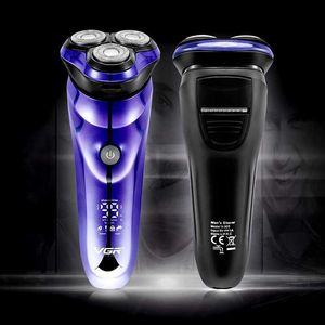 Razors Blades Electric Shaver för män USB Laddning av elektrisk flytande frisör Ansiktsvård Q240508