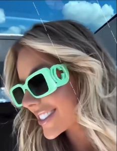 Fashion Y2K designer occhiali da sole uomo donna donna divertente rettangolo quadrato occhiali da sole unisex sfumature divertenti in passerella stile design occhiali da sole con scatola spedizione gratuita