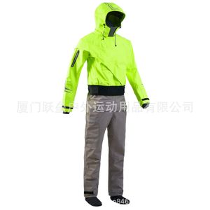 Wetsuits Drysuits Women's Drysuit For Kayaking Dry Suit Diving Sufing Front Zip Waterproof OnePiece Hoodies With Latex Cuffs And Neck DW15 231011