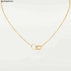 Collana di gioielli a doppio ciclo a loop collana di gioiello ciondolo collana love per donna sorella new cla