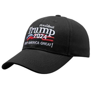 Trump Hats Party Brodery Baseball Caps Håll Amerika Great USA Presidentval 2024 Trump Hats