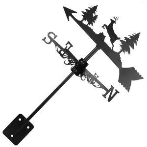 Gartendekorationen Outdoor Dekor Wind Vane Wetterweiten für Gartenschuppen Dach Weathervane Eisen dekorativ