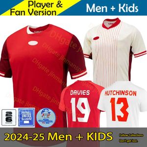 2024 Kanada Soccer Jerseys National 24 25 Grosso Cavallini Hoilett Sinclair Davies J.David Red Fan Football Shirt South American Cup National Team Sports Kit
