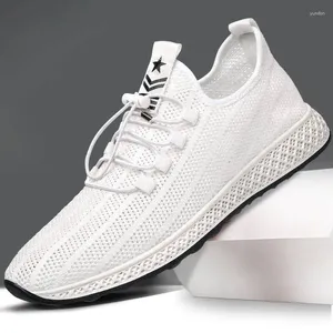 Fitnessschuhe Männer stricken mit atmungsaktivem Flachabsatz Sport lockerer hochwertiger Sneaker Außenhandel grenzüberschreitende Männer für Männer