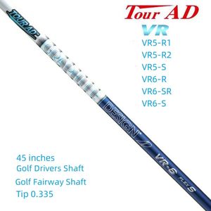 Tour ad ad vr5vr6 Drivers de golfe eixos de gabinete de carbono de madeira de fairway flex r1r2rssr 45 polegadas ponta 0335 240506