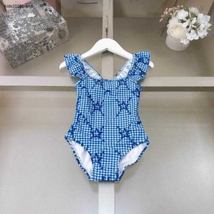 Новые детские однокачественные купальники Star Pattern Girls Swimwear Размер 80-150 см летние детские пляжные бикини дизайнерские детские купальники 24 мая