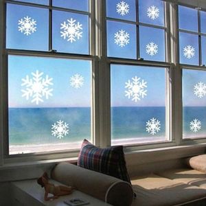 Adesivi a parete natalizio snowflake finestra adesivo per le decalcomanie decorazioni per l'anno domestico