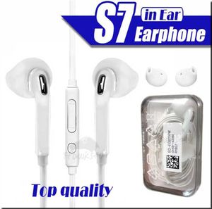 S7 S6 Edge Galaxy kulaklık için kulaklıklar 56 mobil telefon için mikrofon hacim kontrolü ile kulak kulaklık yüksek kalitesi