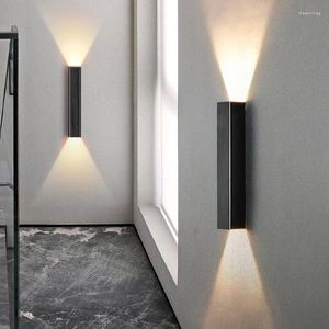 Lampada a parete moderna a LED da 18 W da 18 W INFIERA SU e giù Lighting Alluminio SCONCE LARMINE LARMINE SUGGERIMENTO CORRIDOR CORRIDO LIURI DEGI