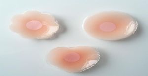 Ny uppdatering kvinnor kiselkuddar blomma runda hjärtat osynligt bröstvårtor täcker bröst kronblad pad kiselbh 3512775
