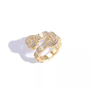 Pedras do coração anéis para mulheres de coloração de cor de coloração de casamento jóias de noiva cúbica zirconia stone elegante anéis