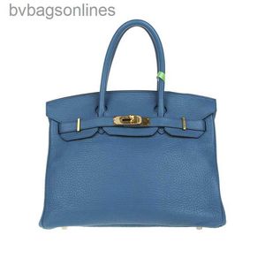 AAA High Quality Hremms Bags Designer Luxury Original Brand Bags New Birkkis 35 Series Womens Handbag Fashion Cowhide Bag