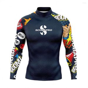 Manutenção feminina Manga longa de manga comprida Rashguard Substadura Camisa de surf UV Proteção de banho de maiô para a praia Arma de mergulho Surfing Roupas