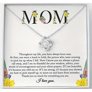 Pendant Necklaces To My Mom Necklace Sentimental Gift From Daughter Birthday Mother's Day