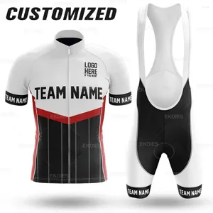 Conjuntos de corridas Personalize personalizar roupas de ciclismo Roupas de bicicleta de verão Roupas respiráveis Jersey Professional Teamy Jersey Conjunto