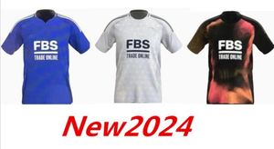 2024 25 Maglie da calcio Leicester Barnes Tielemans a casa Vardy Maddison Iheanacho Ayoze Ndidi Daka Lookman City Home 2024 25 Vardy Football Uniforms Men 999