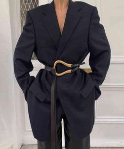 ベルトホースシューバックルベルト女性クールインスーツドレス模倣革の装飾ファッション汎用シャツウエストシール9402463
