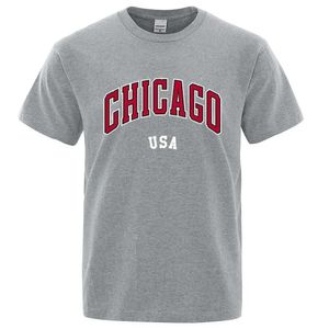 Мужские футболки Chicago USA City Strt Tter Print