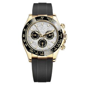 Bigseller Watch -Men's Automatic Mechanical Watch 41mm rostfritt stål Three Eyes Sapphire Waterproof Watch 256i