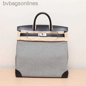 AAA hochwertige HREMMS -Taschen Designer Luxus Original Markenbags Neue Frauen -Courroies 40 Leinwandtasche