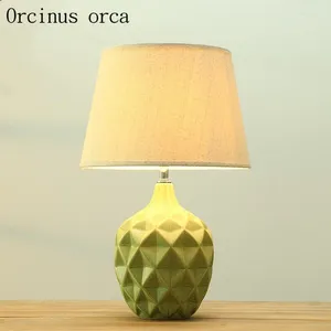 Table Lamps Nordic Modern Ceramics Lamp Bedroom Bedside American Style Simple And Fashionable Decorative