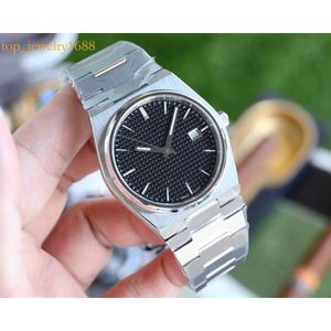 Zegarek męski zintegrowane stalowe automatyczne zegarki mechaniczne z powrotem złoto Montre Mint Green Orologio Wysoka jakość Tiss T137 PRX Powermatic 80