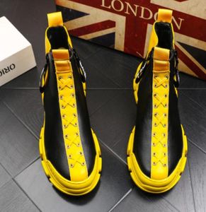 Scarpe europee di rinestone scarpe sneaker punk di lusso hip hop piattaforma maschili piatti chaussure homme zapatos hombre b78032820