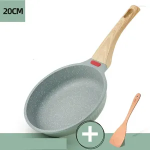 Pans Frying Pan With Lid Cooking Wok Pots For Kitchen Durable Skillet Nonstick Grill Pancake Saucepan Egg Induction Cooker