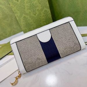 Unisex Genuine leather wallet clutch purse classic single zipper wallets long purse card holder with box dust bag 263d