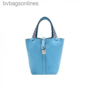 High Quality Advanced Hremms Leather Bags Designer Women Bag New Handbag 18 Vegetable Basket Epsom Skin Bag