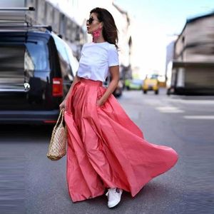 Skirts Watermelon Long Lady Party Women Saias Spring Summer Holiday Female Bottom Maxi Formal SKirt