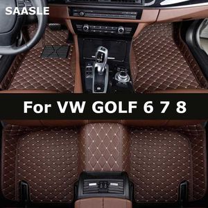 Коврики напольных ковриков Saasle Custom Car Male Mats для VW Golf 6 7 8 Auto Carpets Foot Coche Accessorie T240509