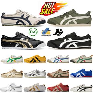 Męskie damskie tygrys Mexico 66 Trenerów najwyższej jakości designerskie trampki Silver Off Gold Mantle Zielony Outdoor Athletic Slip-On Meksyk66 Tigers Chaussure Platform Lafers