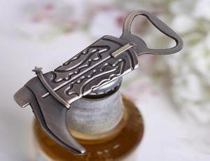 Creative Hitched Cowboy Boot Bottle Opener för Western Birthday Bridal Wedding Favors and Party Gifts RRA26456461752