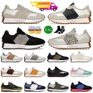 327 Atletyczne buty do biegania Nowe 327S Sports Sneakers Cloud Beige White Gum Black Leopard Burgundia dla męskich mokasyna dla kobiet Trenery platformy butów tenisowych na świeżym powietrzu