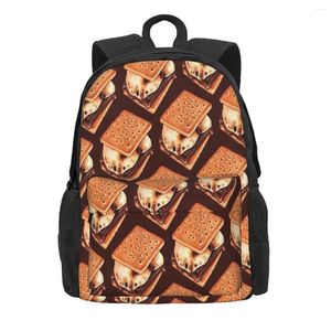 Backpack S'mores Pattern - Mochilas marrons Bolsas masculinas para mulheres Mulheres personalizadas Bag 2024 Trend