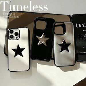 Красивые чехлы для телефонов iPhone 15 14 Pro Max Designer Leather Star Case Hi качественный кошелек 18 17 16 15pro 14pro 13 12 11 Plus с подарочной коробкой, женщина, мужчина JJ