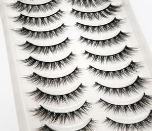 False Eyelashes 5001000 Pairs Full 10 3D Mink Hair Soft Natural Thick Long Eye Lashes Wispy Makeup Beauty Extension Tools5695886