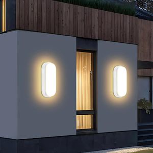 Lampada a parete 12/15W LED ovale impermeabile sul corridoio balcone esterno fonce dispositivo bagliore illuminazione da cucina del soffitto da bagno