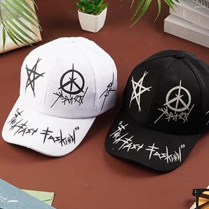 Ball Caps Unisex Graffiti Baseball Cap Summer Outdoor Snapback Hat Black White Hiphop Dad Adjustable Trucker For Men Wome W8C8