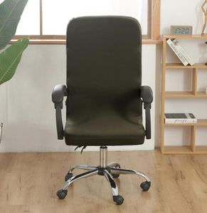 ML Black Stretch Office Chair Cadeira de computador Spandex Spandex de capa à prova d'água Capas removíveis laváveis elásticas de capa lavável6492532