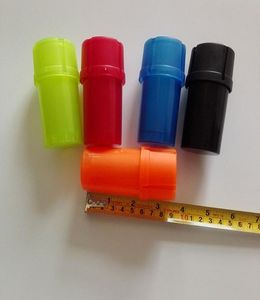 plastic Bottle Grinder Abrader Smoking Tool Accessories Hand Tobacco Herb case Storage 3 layer Grinders Crusher 5 colors6350784