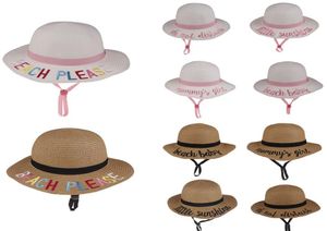 10styles Kids Bucket Hat Strawhat Sunshat Summer Beach Sun Chapéu de Pesca Caps de Pesca Baby Pesca Cartoon Kids Beach Baby Hats Shippi5122598