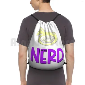 Backpack Band Nerd-Tuba Drawstring Bag Riding Climbing Gym Nerd Marching High School