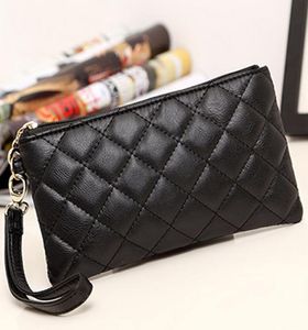 PG153 HELA Fashion Ladies Single Zipper Billiga plånbok Designer Kvinnor Pu Leather Wallet Lady Lads Long Purse7486135