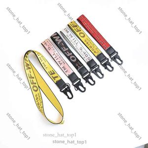 Keyring haft na breloczkach imitacja Klucz wiszący nylon smycz Nylon Letter Off Withe Blakein Długość Mężczyźni i kobiety w samochodach 1B93