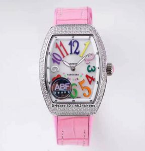 ABF Factory Luxury Uhren V 32 SC fo col drmvanguard Lady 32mm Roségold Diamond Eta Quarz Frauen Watch White Dial Gummi -Gurt Damen Armbanduhren 6387599