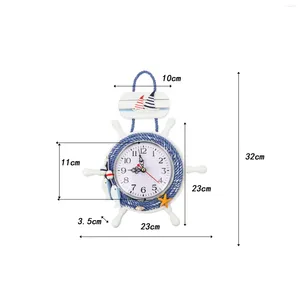 Orologi da parete orologio nautico non ticchettio mediterraneo per lo studio della cucina a casa